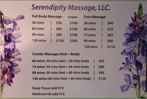 Price list