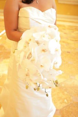 Cascading Bouquet of Phalaenopsis Orchids