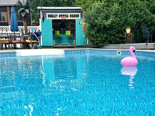 Tiki bar is finally open!