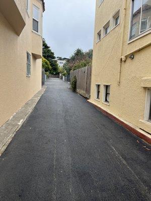 After repaving - just before last seal coat. What a difference!