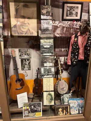 Display Case at the Kentucky Music Hall of Fame and Museum