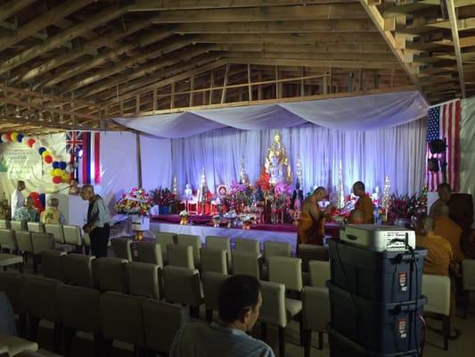 Inside the new center.