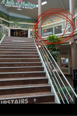 We are located upstairs!!