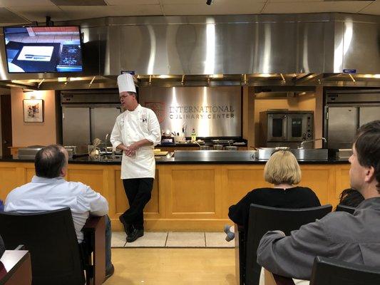 About to demonstrate cooking bread pudding