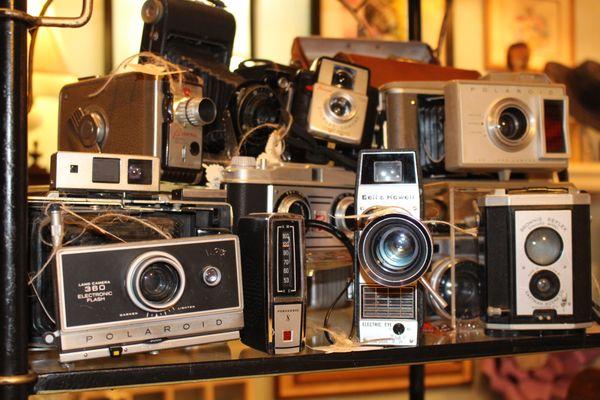 Vintage cameras - purchased from John Wayne's camera man! Just think what these have seen!