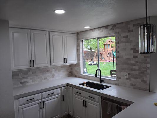 Had the opportunity to do this backsplash!