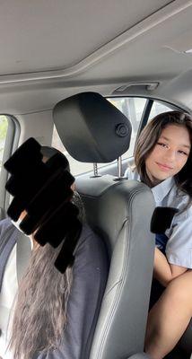 No filter! She had really bad forehead acne and hormonal chin acne.