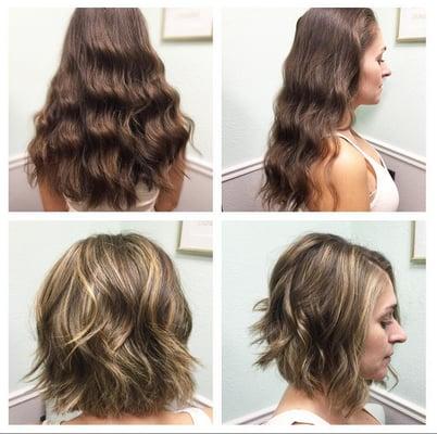 Dramatic cut and highlight done by Annette!