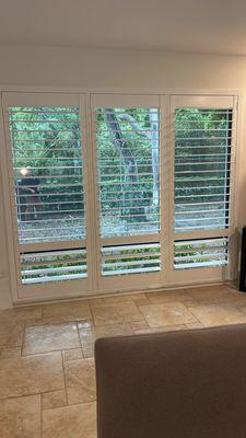 Polyclad plantation shutters Made in USA in 5 Days