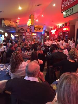 Full crowd supporting the kids