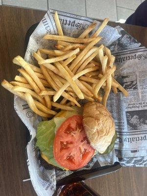 California burger with cheese