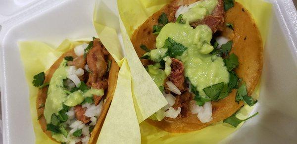 Yummy tripas tacos made crispy!!!
