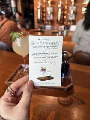 Butterfly tea spritz