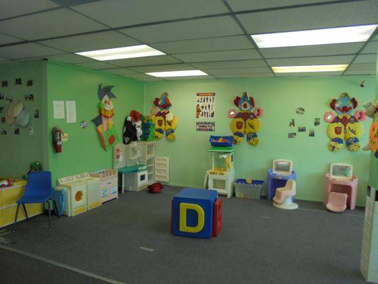 Separate infant/toddler section