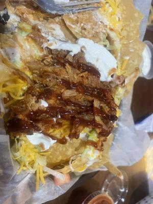 Pulled pork nachos