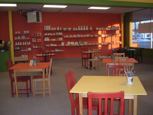 Our new studio is bright and a creative place to have fun.