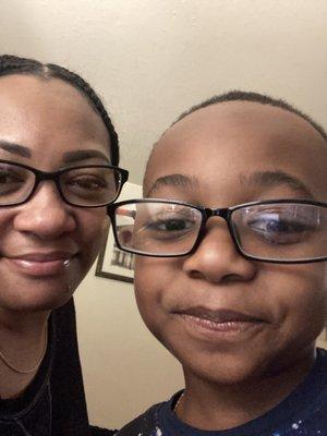 Mommy approved he loves his glasses