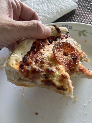 Pizza . I added at home added lots of garlic /parm cheese . This is not what is pictured on the site menu.