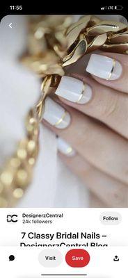 What I showed the nail tech as an example