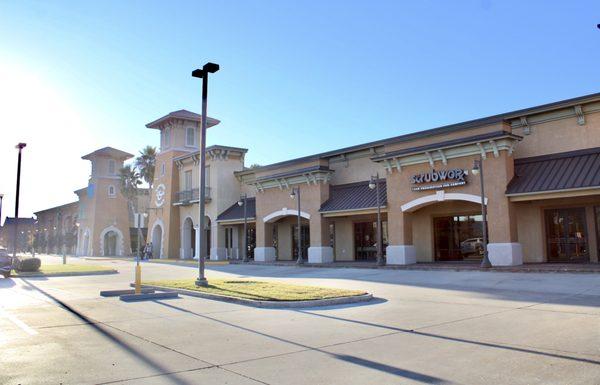 Location in the Shopping Center