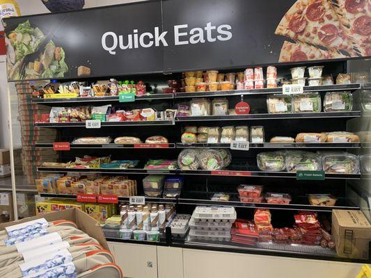 Fresh sandwiches, salads, yogurt  Fully stocked