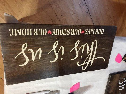 Sign painting - new this year!!