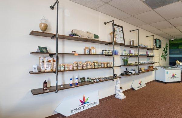 CBD teas, topicals, edibles and more!