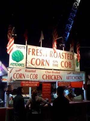 Fresh Roasted Corn On The Cobb