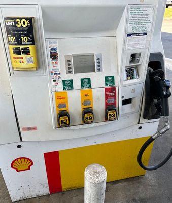 view of fuel dispenser