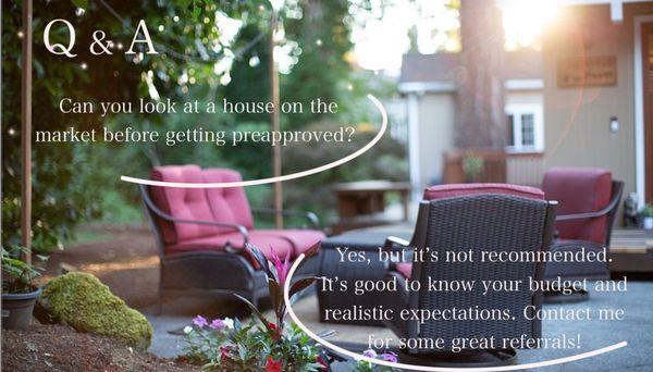 Contact me for some great referrals!