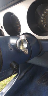 broken ignition...who knows how they broke it...wont turn back 100 percent...did before they touched my car