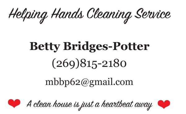 Betty's Helping Hands Cleaning Service