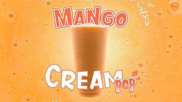 Our Mango Cream Pop smoothie is a delicious blend of mangos, pineapples, peaches, and carrots. Available for a limited time