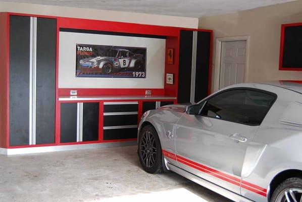 We are not a closet cabinet company that turns your garage into a big closet we make the best garage or man cave cabinets.