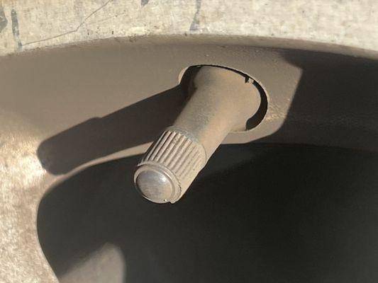 Old ass tire valve $30 at Frank Gimas ripoff shop!