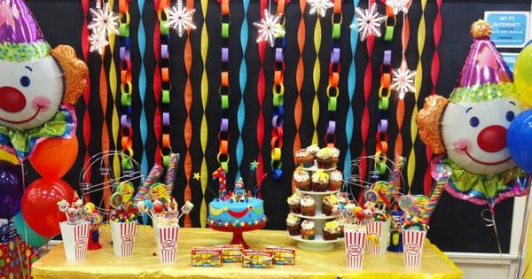Carnival Themed Birthday Party. Color, Color....& MORE COLOR!