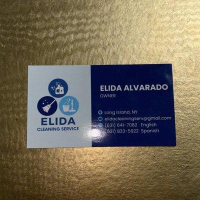 Elida’s cleaning service