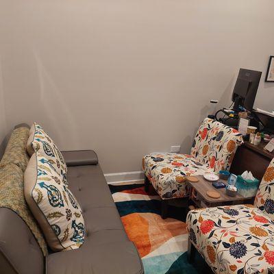 Actualizing Your Best Self has a private office where both in person and virtual counseling services are offered.