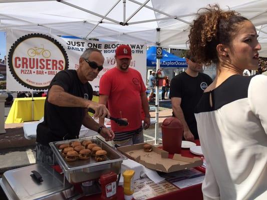 The "Cruisers" food booth.