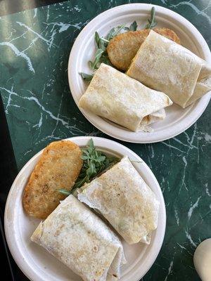 Breakfast Burrito with Hashbrowns