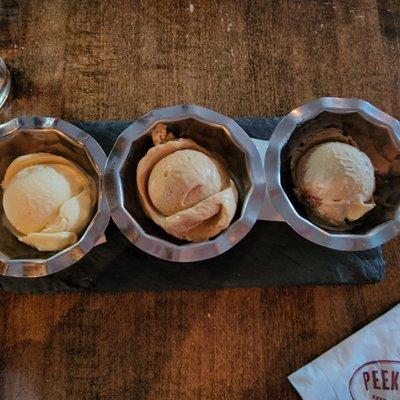 House Made Ice Cream Trio creamy!