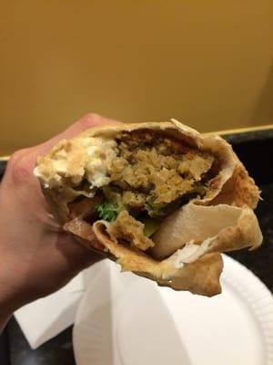 Giant falafel sandwich. YUM.