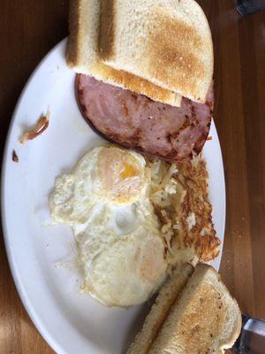 Egg combo with ham