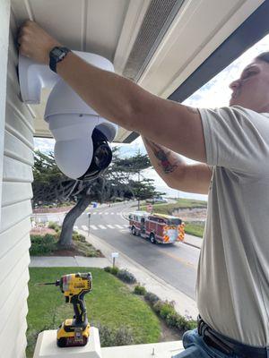 Installing a new AI PTZ on West Cliff