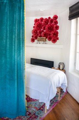 I have created a beautiful relaxing space for healing