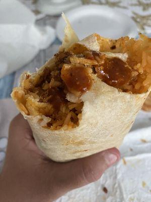 Mission style, pastor, rice, and hot salsa. I'm simp.
