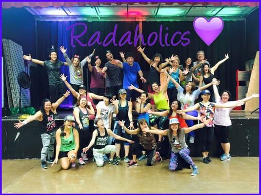 Those who attend Yumi's Radford class are affectionately called Radaholics!