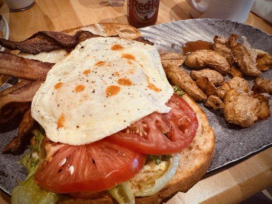 BLT E super huge and messy - use a fork haha!