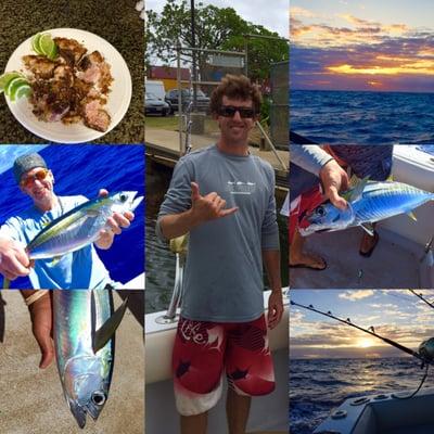 Great day of fishing, hooked up some yellow fin tuna & was given some Mahi Mahi to take back to the hotel