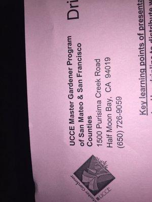 Ucce Master Gardeners of San Mateo & San Francisco